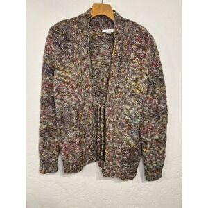 Christopher And Banks Cardigan Sweater Womans Medium Acrylic Wool Shimmer